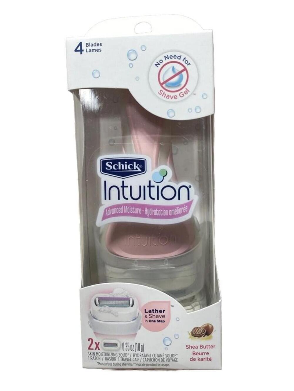 Schick Intuition Razor 4 Blade Body Hair Shave Remover Brand New Sealed
